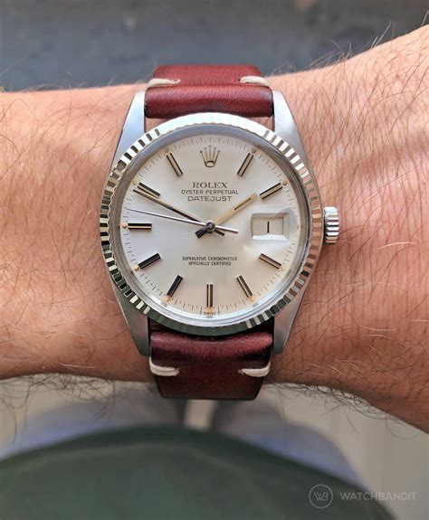 rolex datejust leather band.